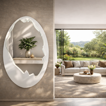 O-voilà Weiß – Design-Spiegel