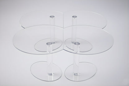 Kaleido Round Trasparente - Tavolino di design