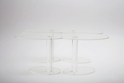 Kaleido Round Trasparente - Tavolino di design