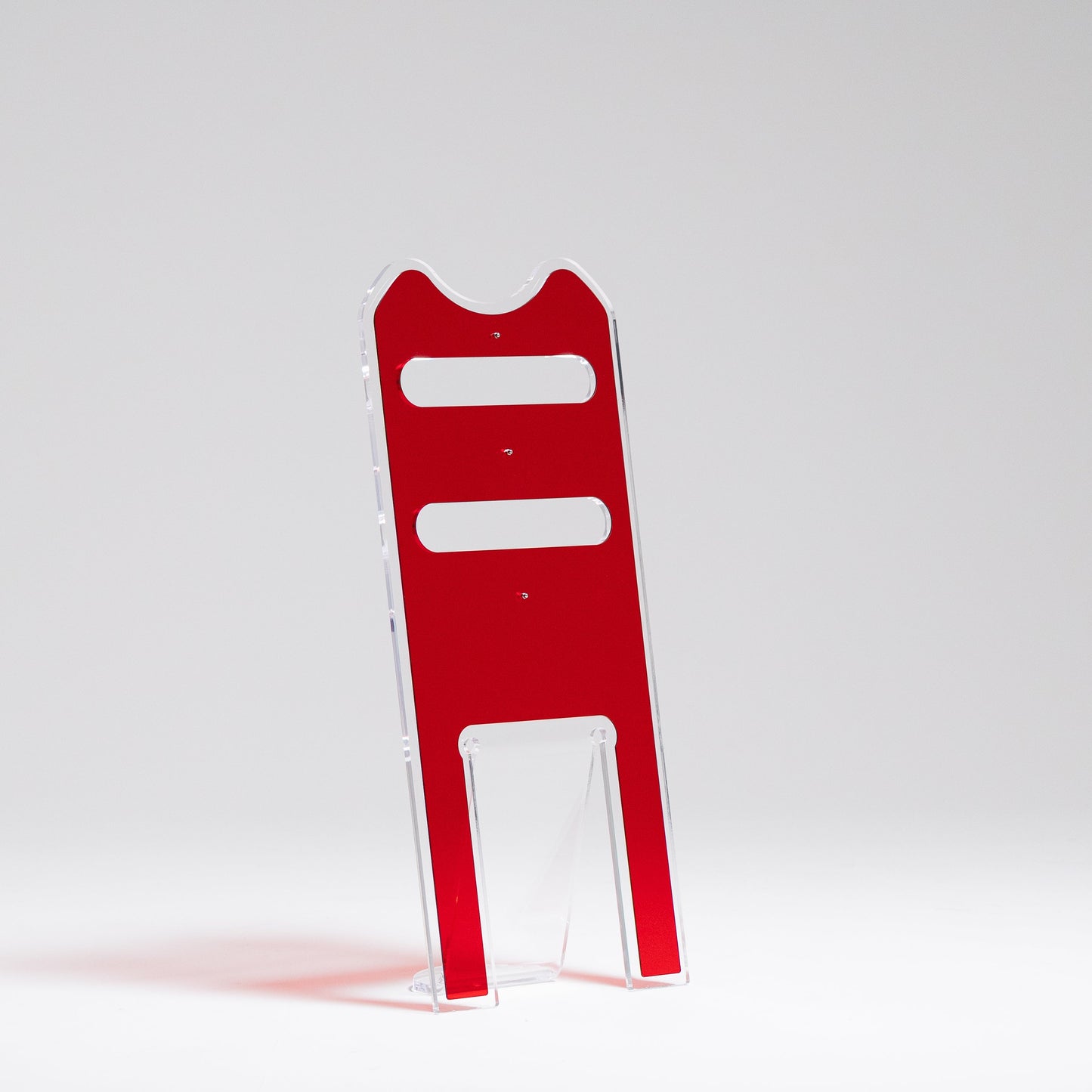 Silhouette Trasparente con Layer Rosso - Servetto di design