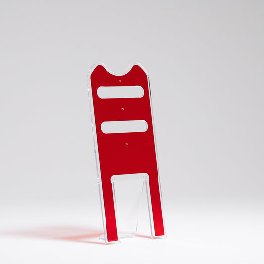 Silhouette Trasparente con Layer Rosso - Servetto di design