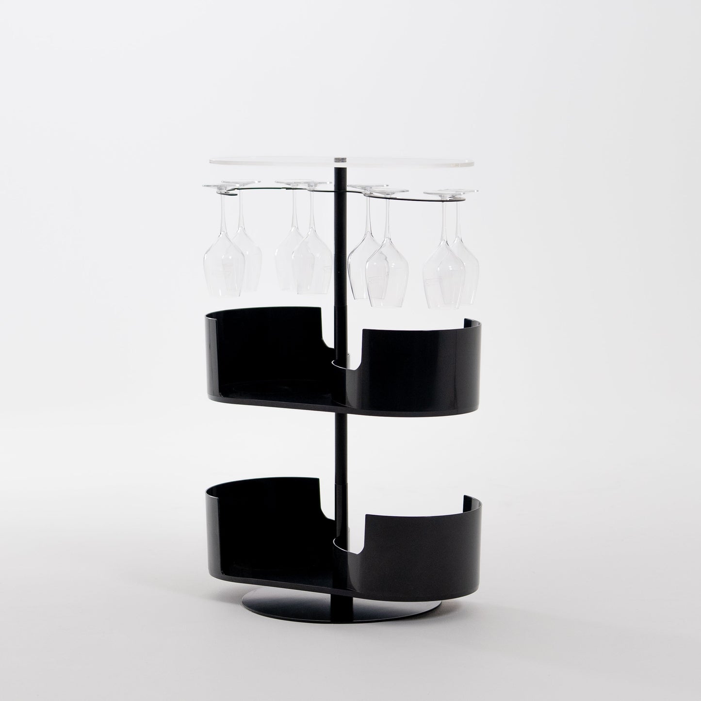 Infinity Bar Nero - Mobile bar di design