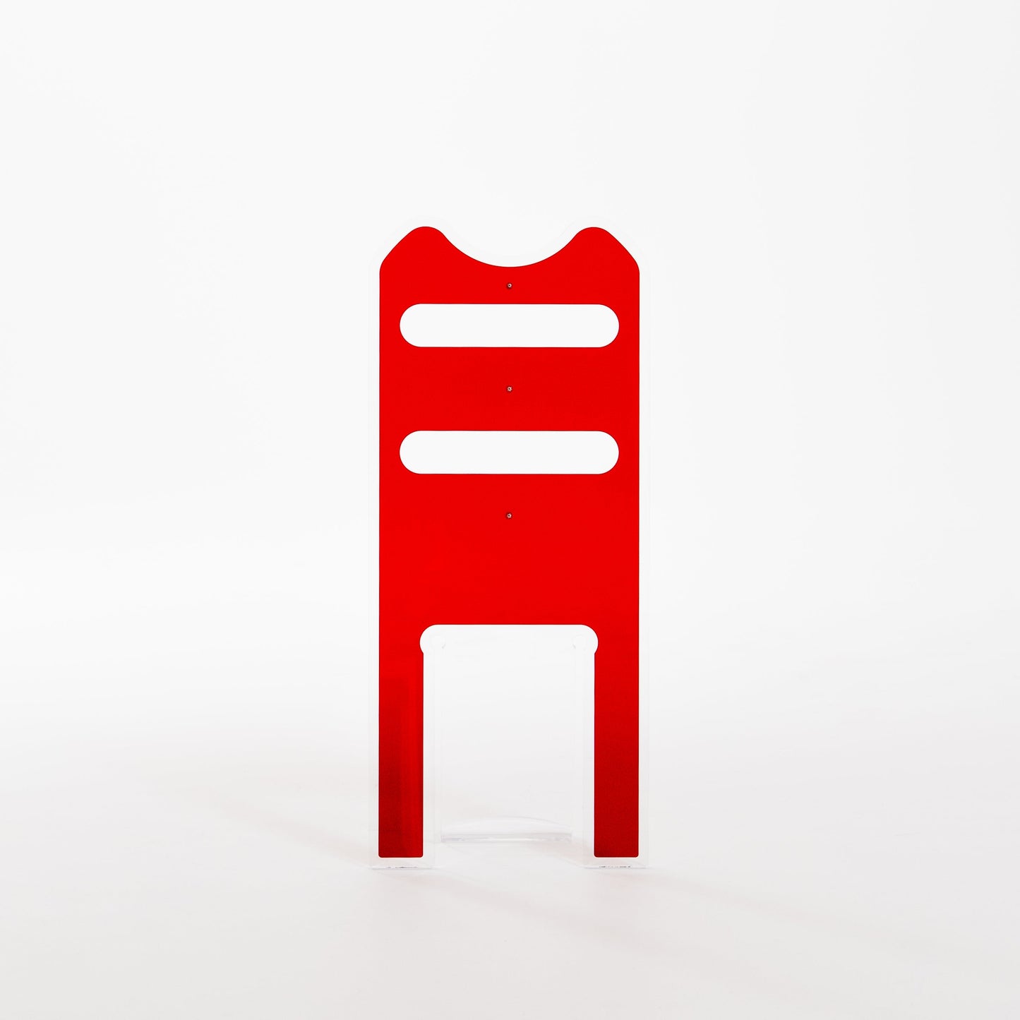 Silhouette Trasparente con Layer Rosso - Servetto di design