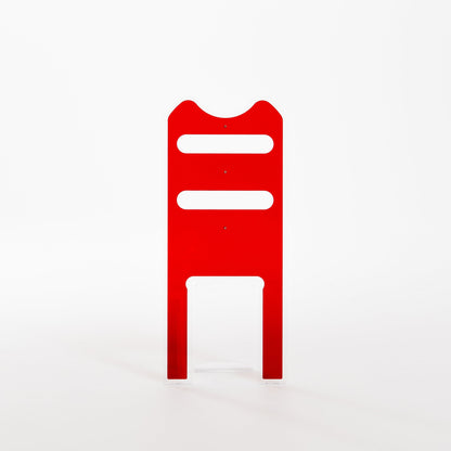 Silhouette Trasparente con Layer Rosso - Servetto di design