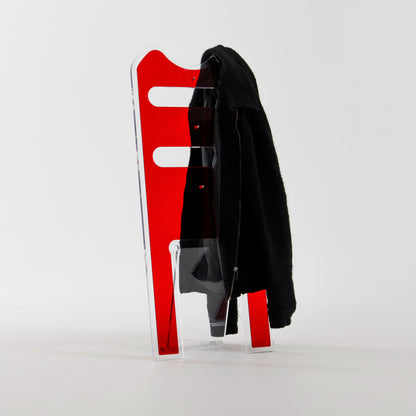 Silhouette Trasparente con Layer Rosso - Servetto di design