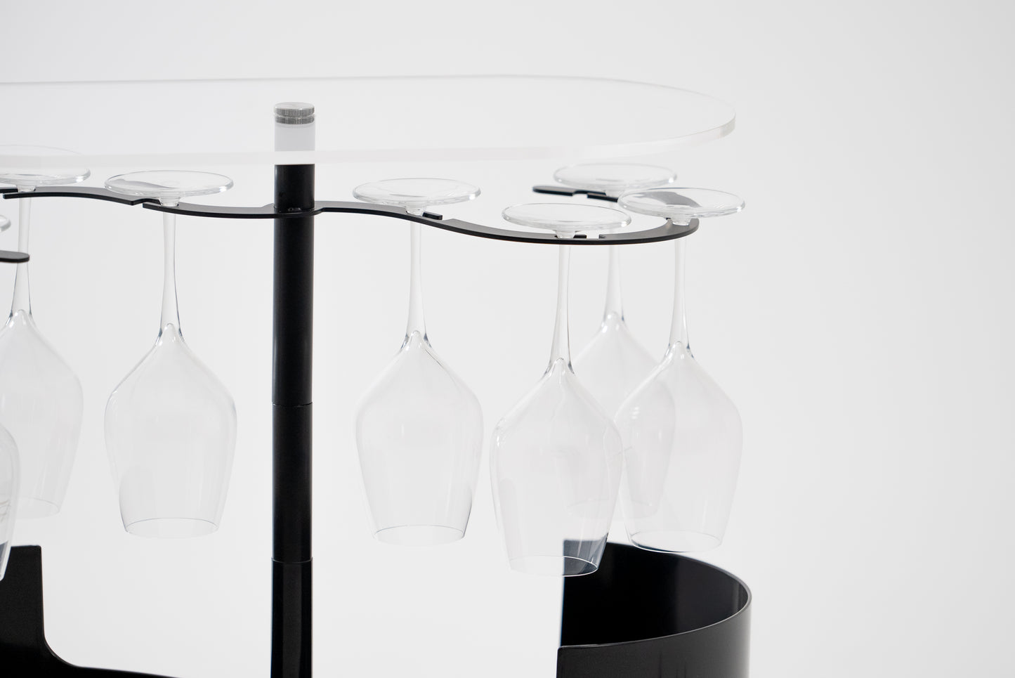 Infinity Bar Nero - Mobile bar di design