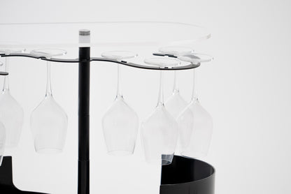 Infinity Bar Nero - Mobile bar di design