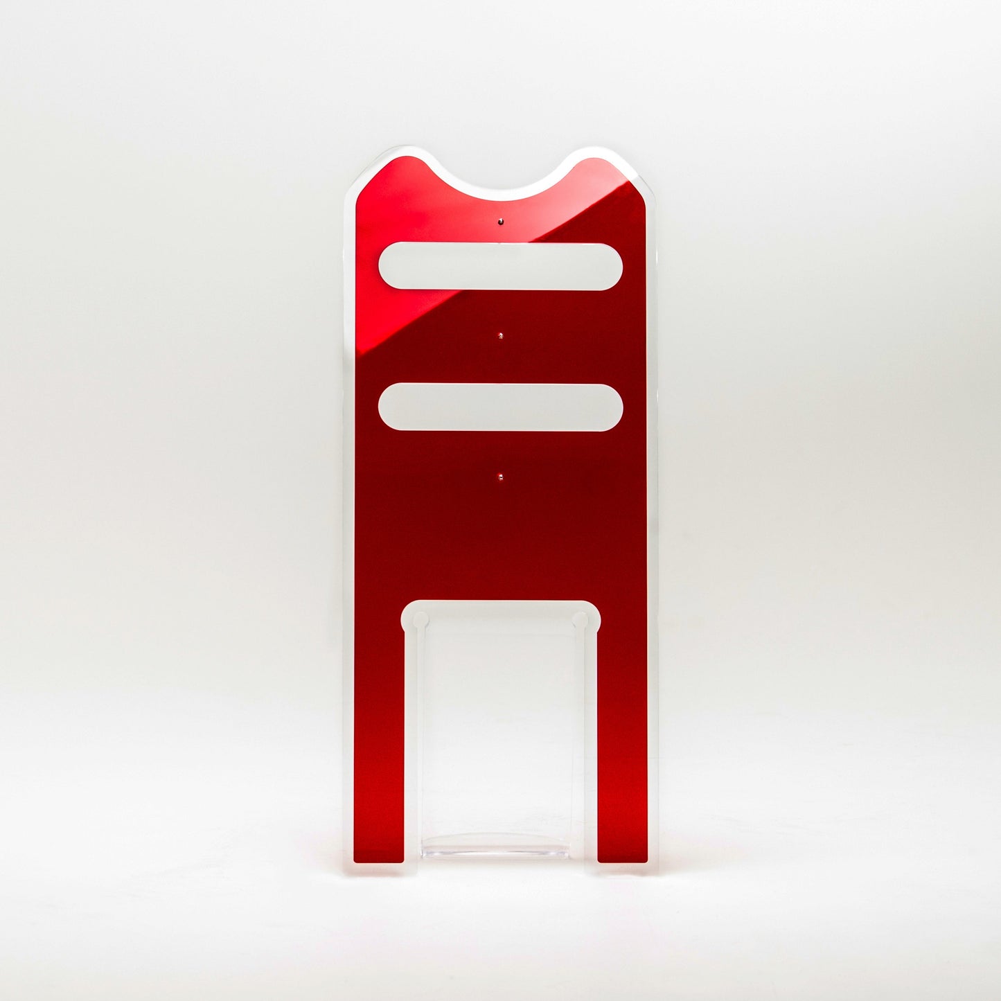 Silhouette Trasparente con Layer Rosso - Servetto di design