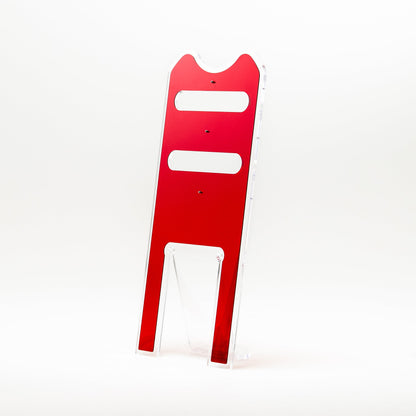 Silhouette Trasparente con Layer Rosso - Servetto di design