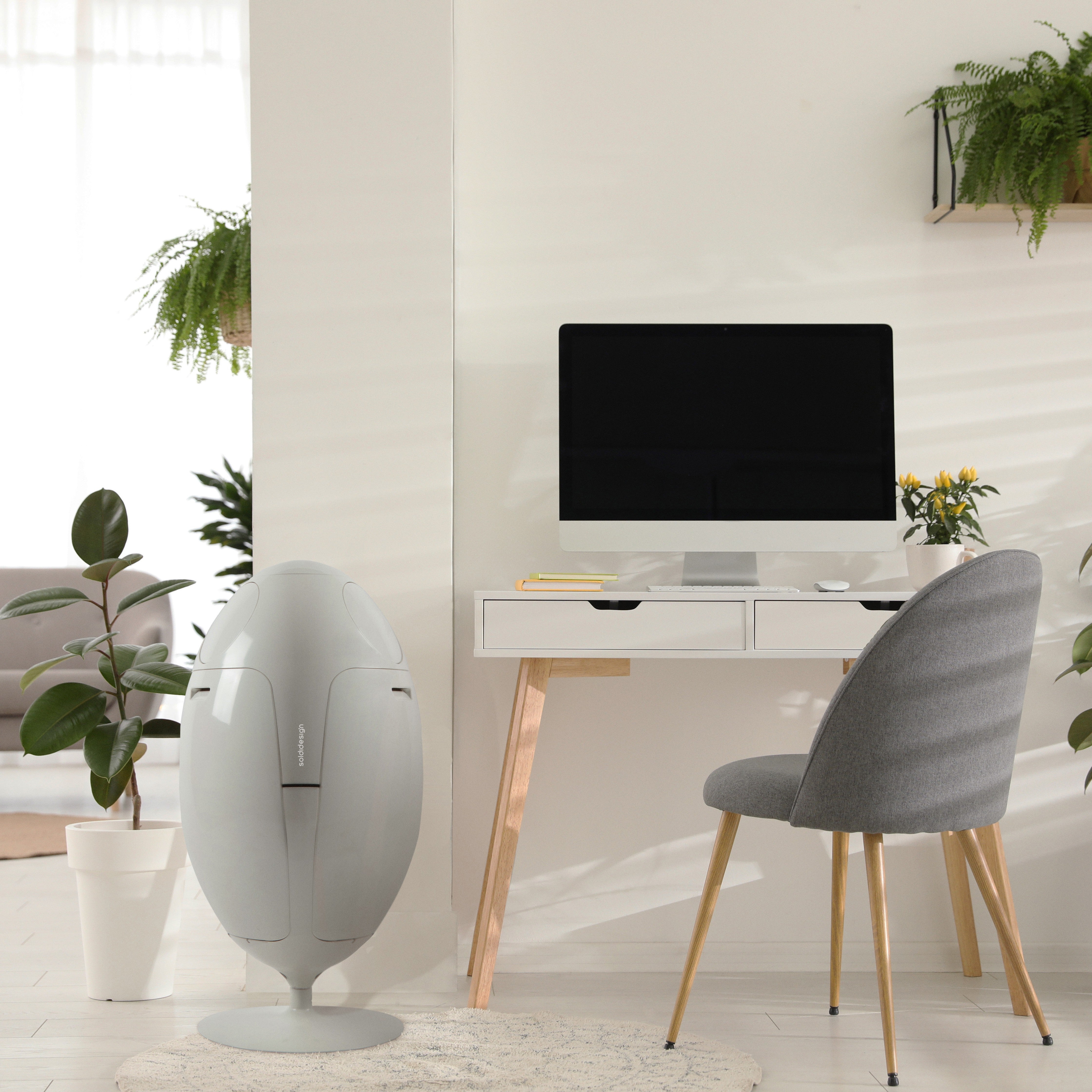 SoldiDesign - Ovetto ABS White - designer dustbin