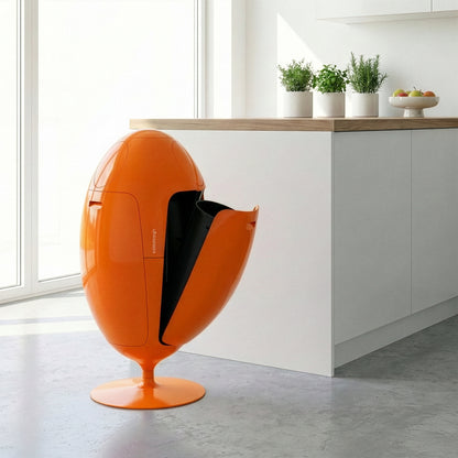 Ovetto ABS Arancio - Pattumiera di design per la raccolta differenziata