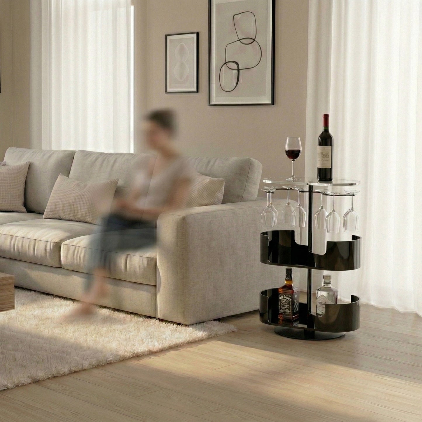 Infinity Bar Negro - Mueble bar de diseño