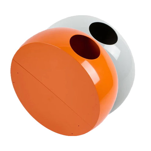 Conjunto Buc blanco/naranja - Cesto de ropa de diseño