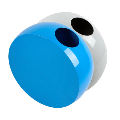 Set Buc Bianco/Azzurro - Cesto portabiancheria di design