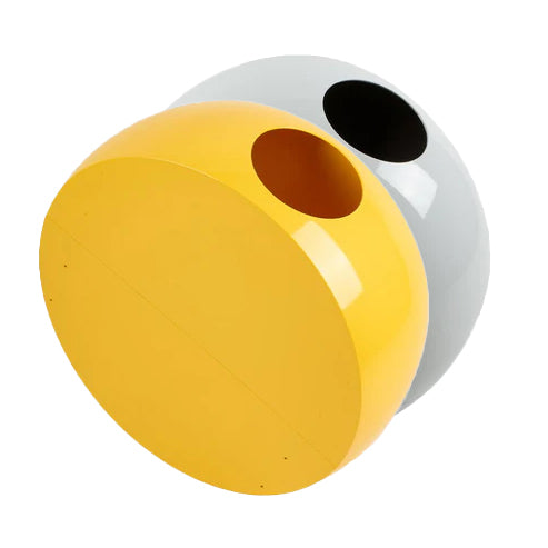 Conjunto Buc blanco y amarillo - Cesta de ropa de diseño