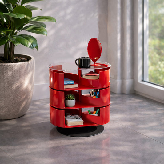 Set Infinity Table + Lovino Rouge – Table et organiseur design