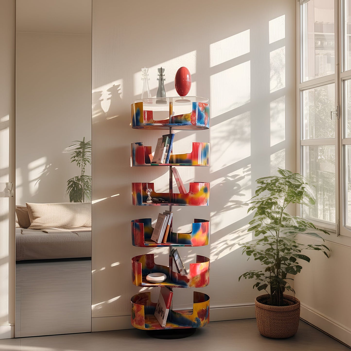 Infinity Graffiti Pop Art – Multifunktionales Design-Regal Limited Edition