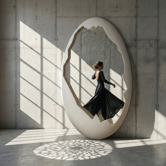 O-voilà Weiß – Design-Spiegel