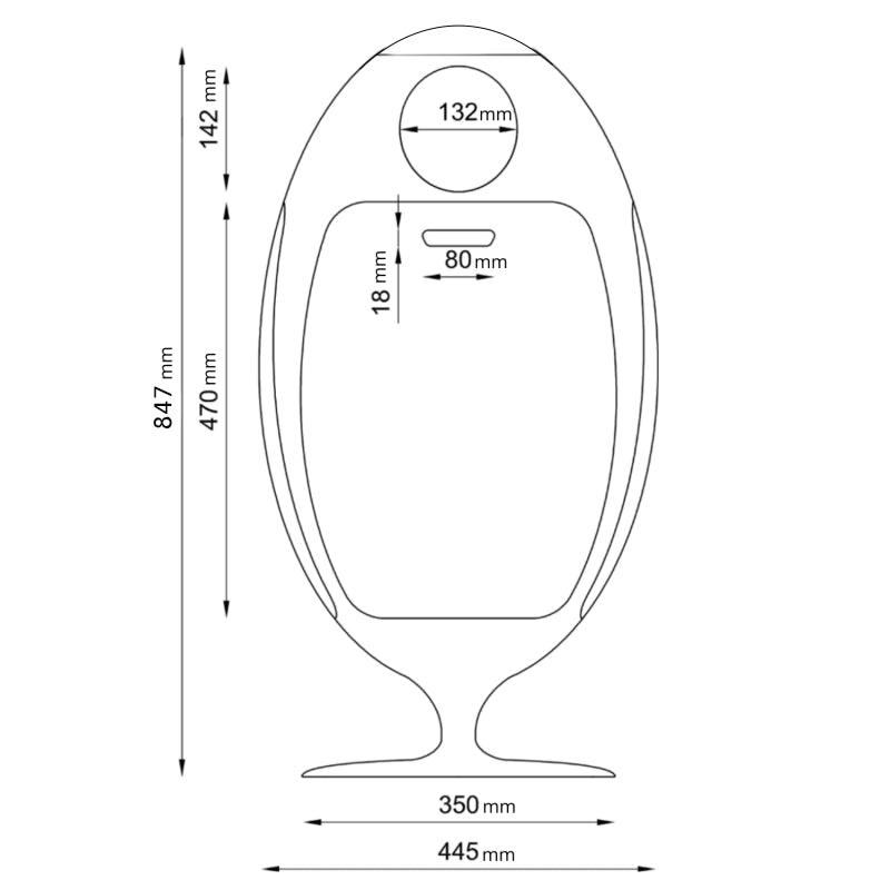 Ovetto ABS Amico scheda tecnica - pattumiera di design - SoldiDesign