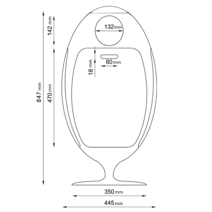 Ovetto ABS Amico scheda tecnica - pattumiera di design - SoldiDesign