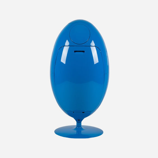 Ovetto Galà azzurro lucido - pattumiera di design - SoldiDesign