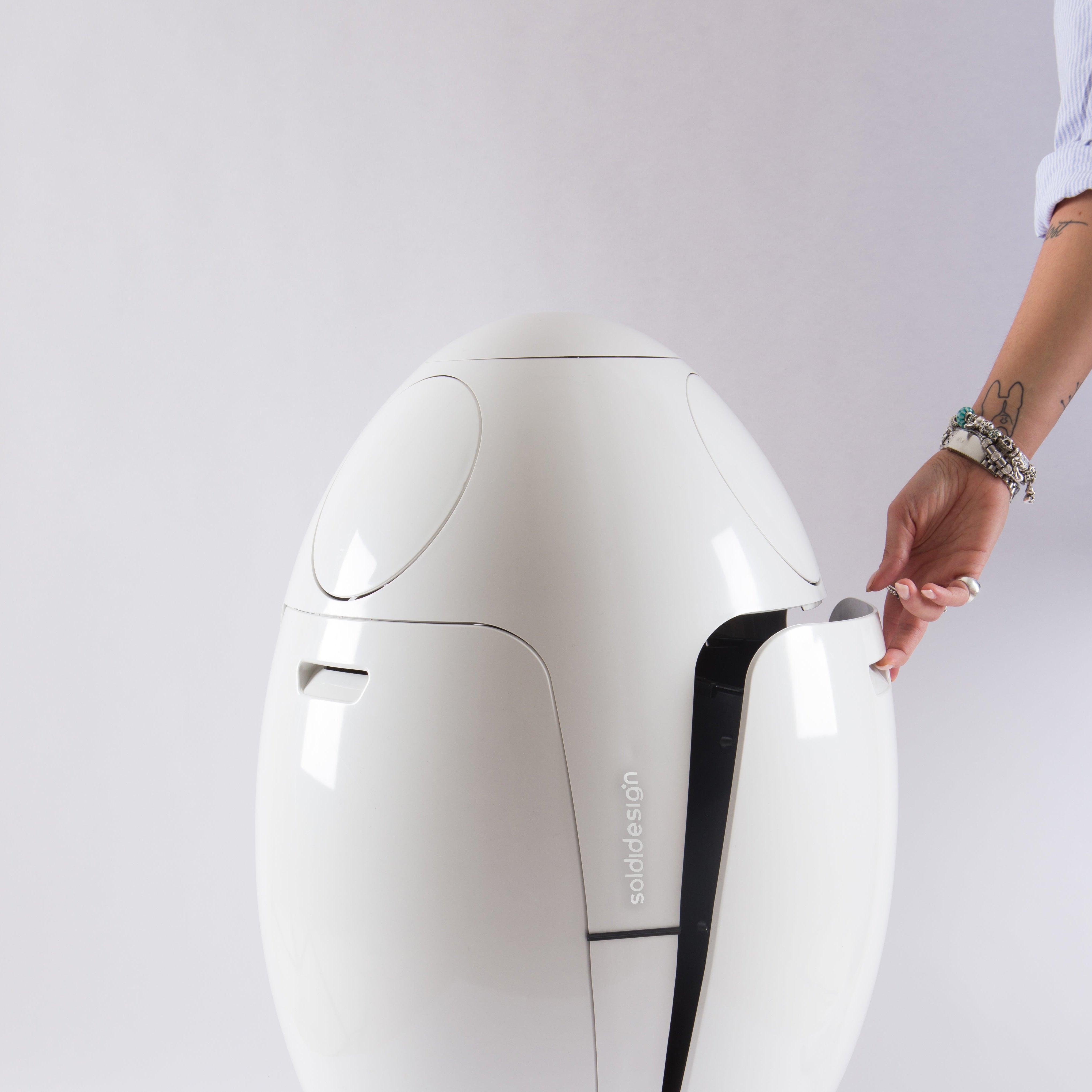 SoldiDesign - Ovetto ABS White - designer dustbin