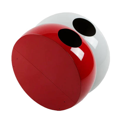 Set Buc Bianco/Rosso - Cesto portabiancheria di design